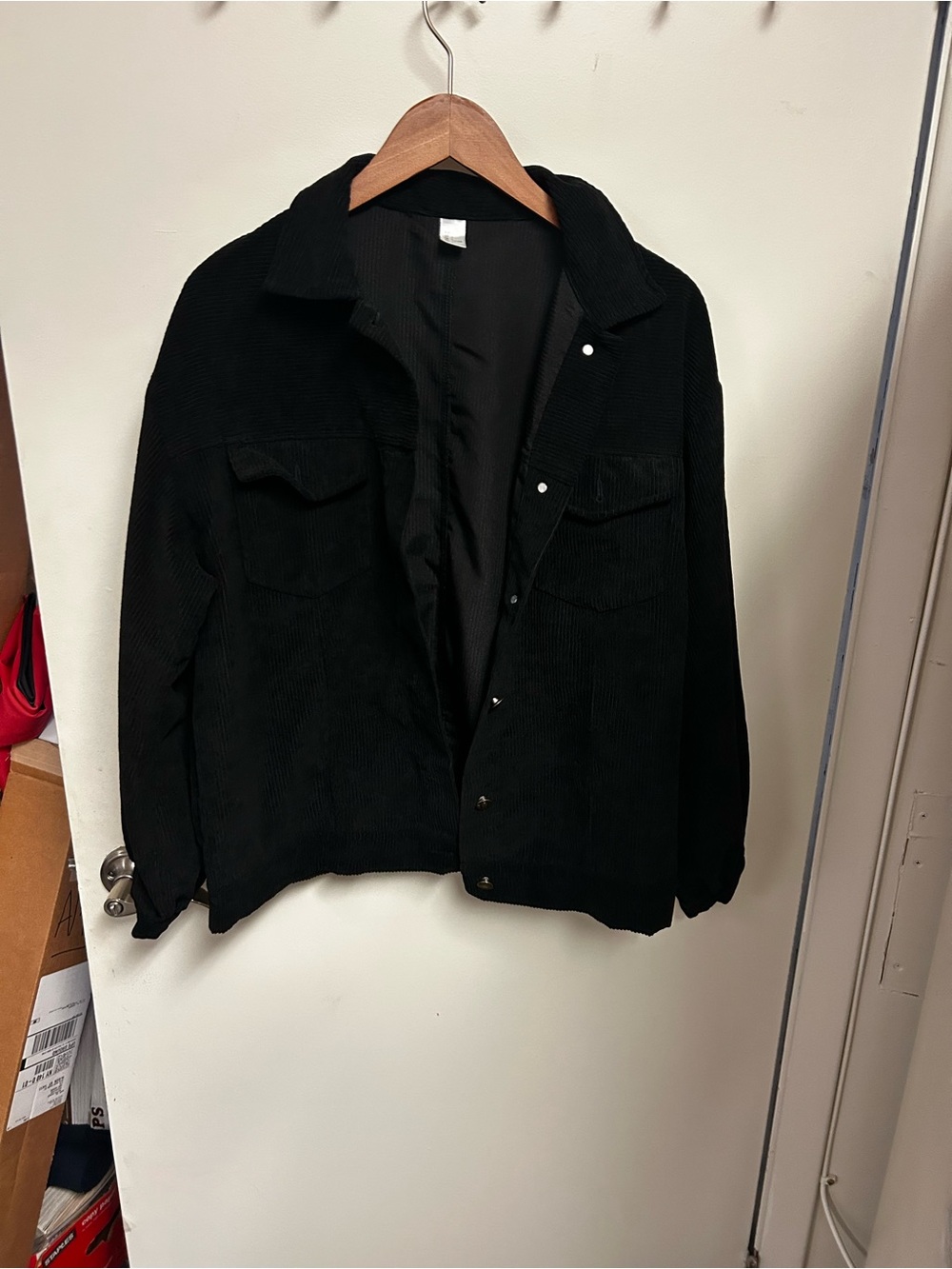 GAP Black Corduroy Shirt Jacket - Men